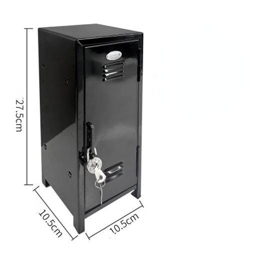 Suport de depozitare de birou drăguț Dulap de fier dreptunghiular Coș de depozitare Cutie organizatoare pentru cosmetice de culoare pură Cutie de depozitare pentru colecția de anime pentru fete