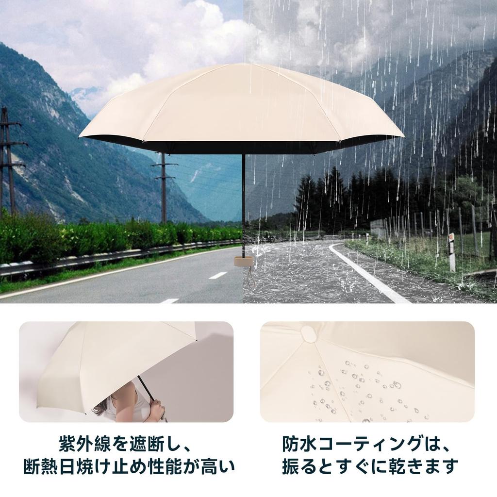 TVVTO Lightweight Folding Umbrella with Leather Portable Folding Cute Small Folding and Easy to Suitable for Both Sunny and Rainy UV High Strength 6