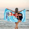 1pc Princess3 Beach Towel with Custom Name, Beach/Swimming/Bath/Picnic/Camping Towel, Suitable for Seaside Beaches
