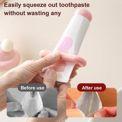 Wall-Mounted Toothpaste Squeezer Space-Saving Toothpaste Tube Holder Tubular Paste Dispenser for Saving Toothpaste Facial Cleanser Creams Paint