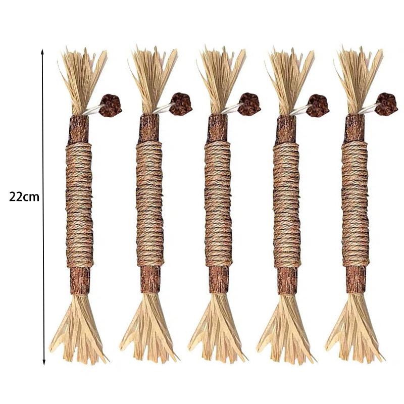 Silvervine & Catnip Cat Chew Toy Kitten Teething Pet Snack Stick Training Toy Cat Teeth Health Toy Kittens Chew Training Toy