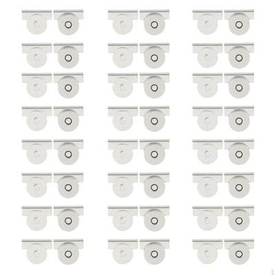 24 Pieces Button ,Bag Hardware Fastener Crafts Supplies, DIY Metal Buttons Snap for Purses and Tote,