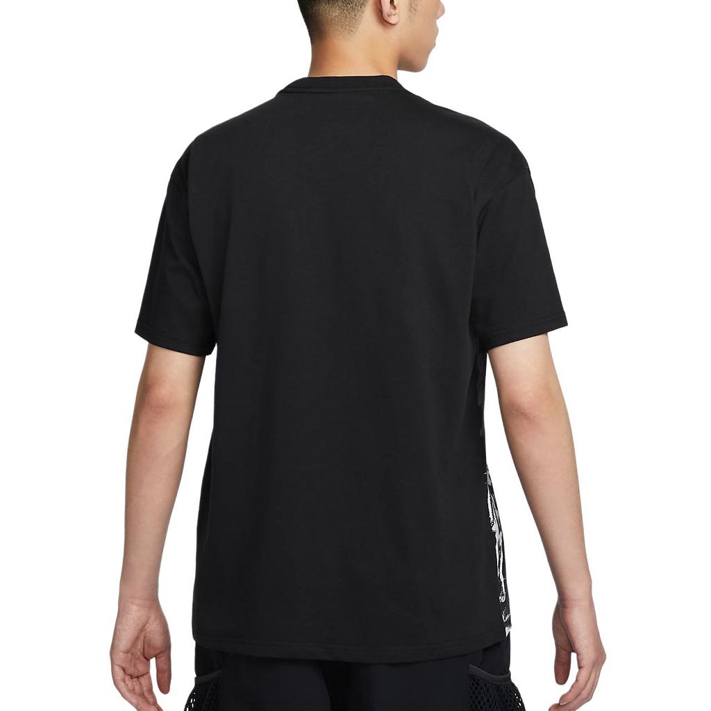 Nike Northern Lights Koszulka z krótkim rękawem Dri-Fit Color Block Szybkoschnąca Oddychająca Męskie Topy Czarny FZ5280-010