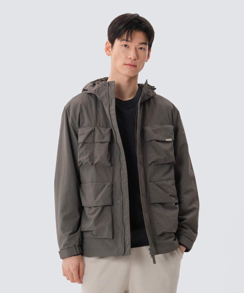 Snowpeak Apparel Cample Utility Windbreaker (S25Smcwb10) Dark Khaki
