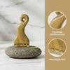 Natural Sandalwood Ram Horn Massage Comb Meridian Beads Scalp Gua Sha Tool For SPA Home Relaxation