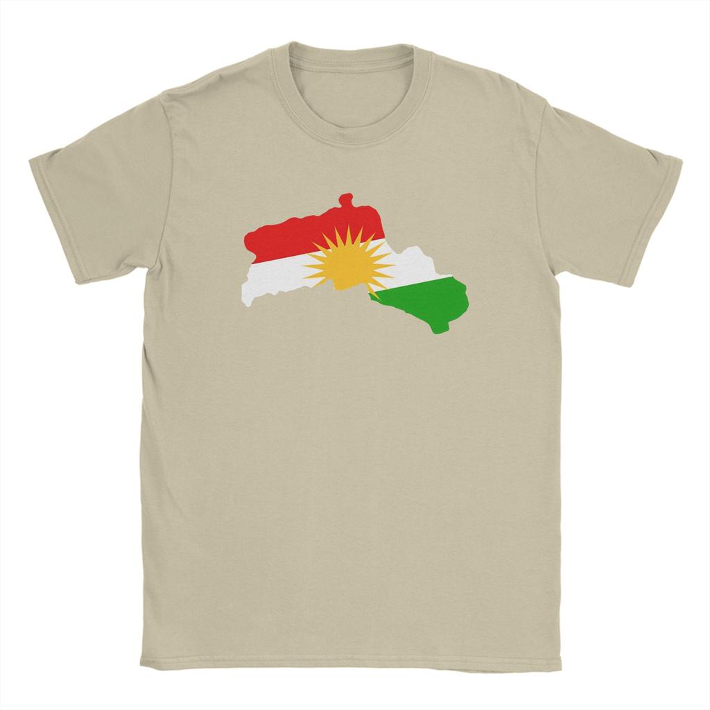 Kurdistan Map TShirt for Unisex Amazing Cotton Tee Shirt Crew Neck Short Sleeve T Shirt Original Tops
