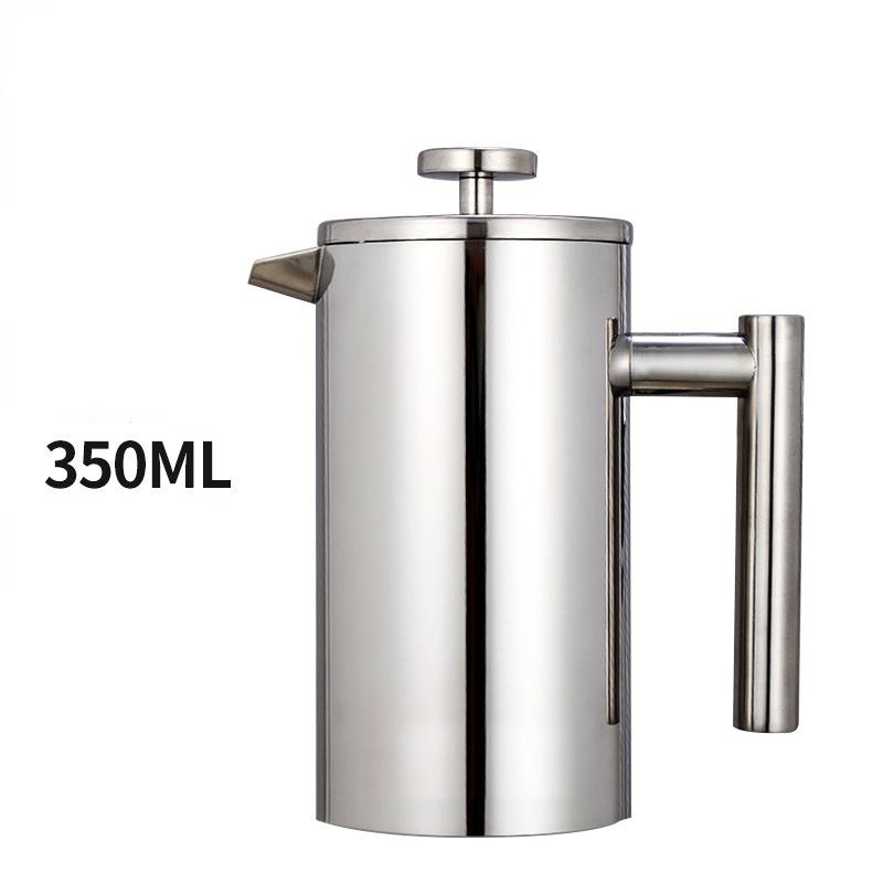 Double-Wall Insulated Coffee Maker French Press Stainless Steel Espresso Coffee Machine High Quality Coffee Tea Maker Pot