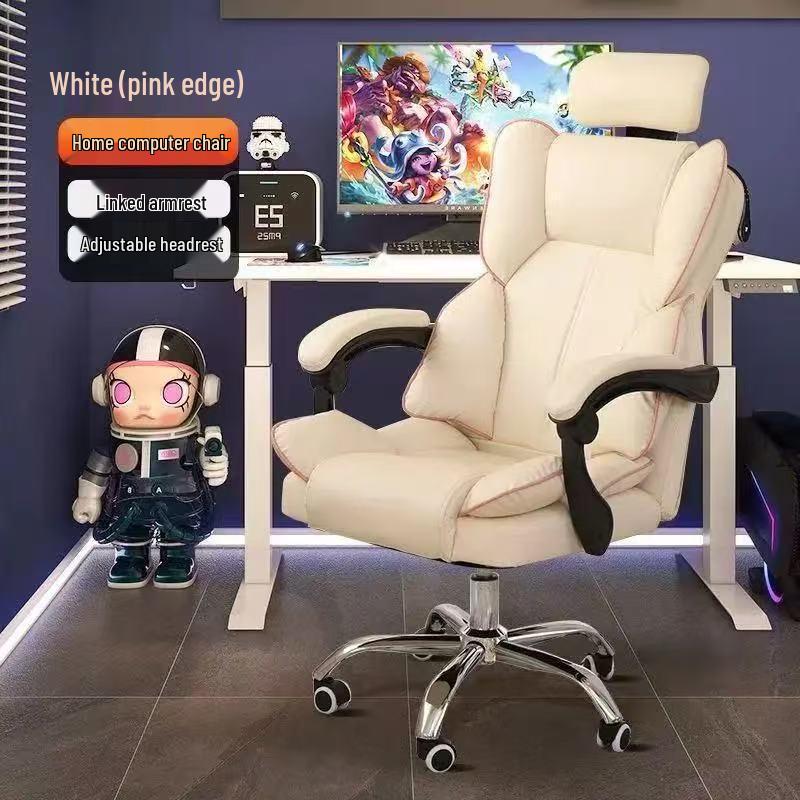 Ergonomic Computer & Gaming Chair - Comfortable Office Chair for Long Sitting, Ideal for Dormitory and University Students.