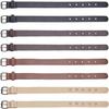 WEBEEDY 8 PCS Traditional Kilt Extender Straps 4 Colours Leather Cuff Belt Buckles PU Leather Adjustment Strap with Metal Square Buckle for Shirt