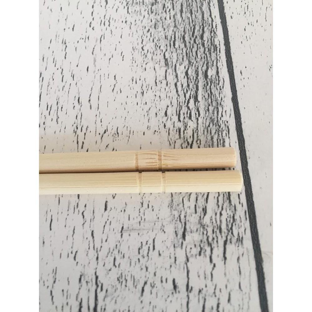 Japanese Product Yamato Bussan Bamboo Disposable Chopsticks with Toothpicks 20cm x 5mm, 100 Pcs