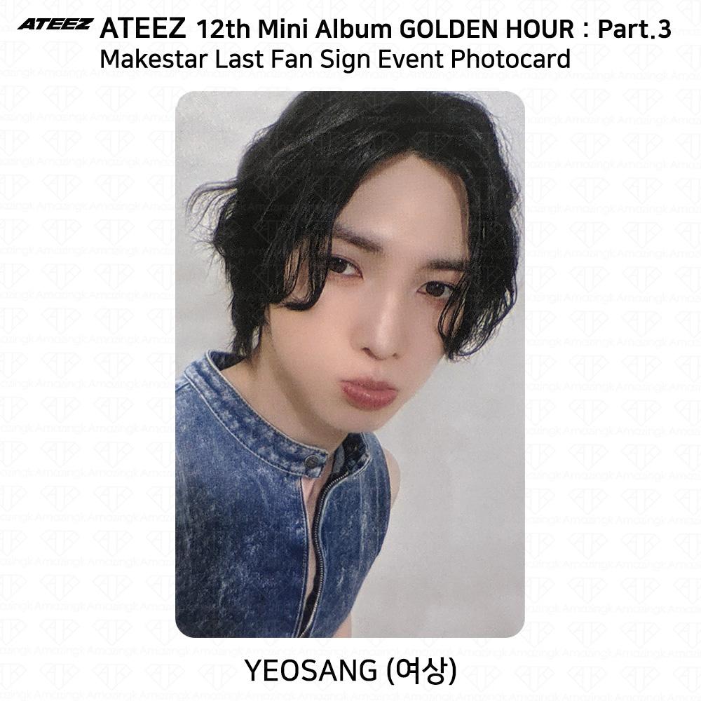 

ATEEZ 12-й мини-альбом Golden Hour Part3 Последнее фан-сайн мероприятие MakeStar Фотокарточка Yeosang