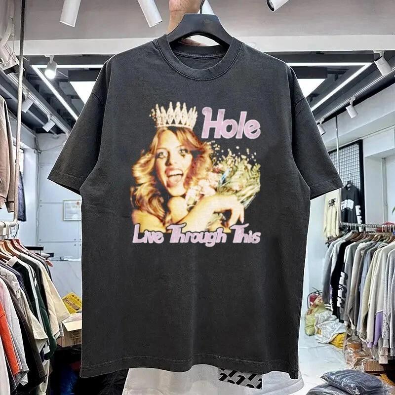 Hole Live Through This Album Cover Artwork black Unisex T shirt Reprint Unisex T-Shirt XL