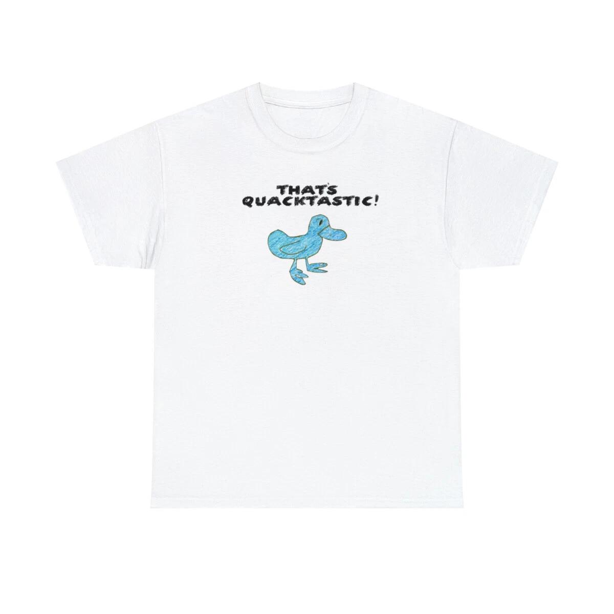 Billy Madison That s Quacktastic T-Shirt Cotton Tee Adam Sandler Blue Duck Shirt S