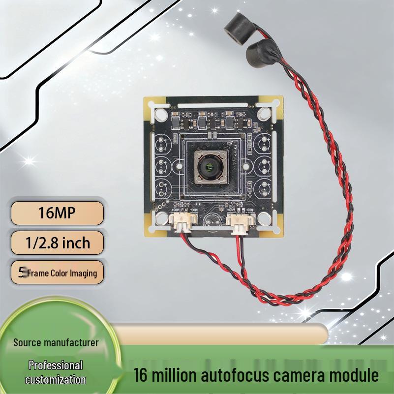 16MP IMX298 PDAF USB Camera Module with Autofocus & Mic, 4656×3496 Resolution WSD-16966-V1.0