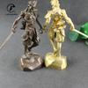 Antique Monkey King Sun WuKong Statue Gold Color Office Desk Decoration Figurines Miniature Brass Plated Car Ornament Home Decor