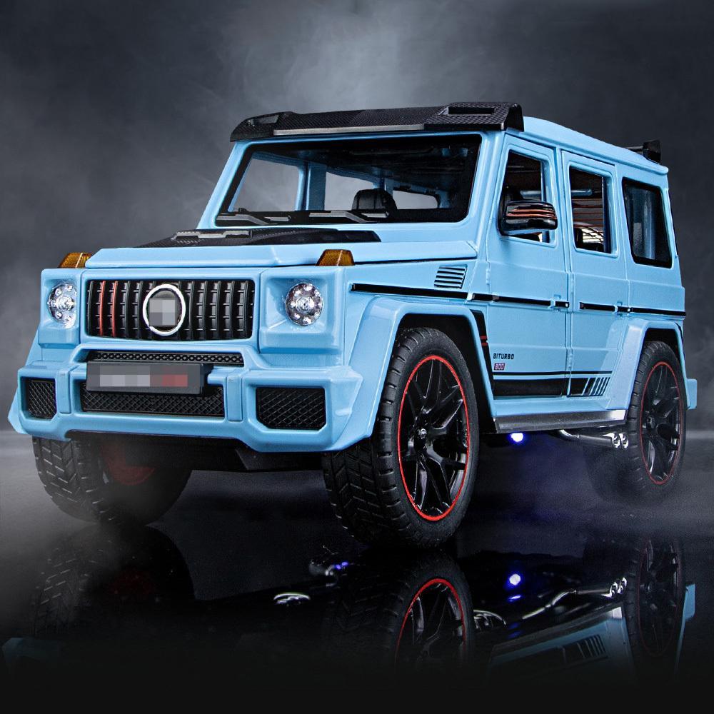 1/18 Brabus G800 Off Road Vehicle Model Car Toys Alloy Metal Diecast SUV Model Toy with Sound and Light Birthday Gift for Kids