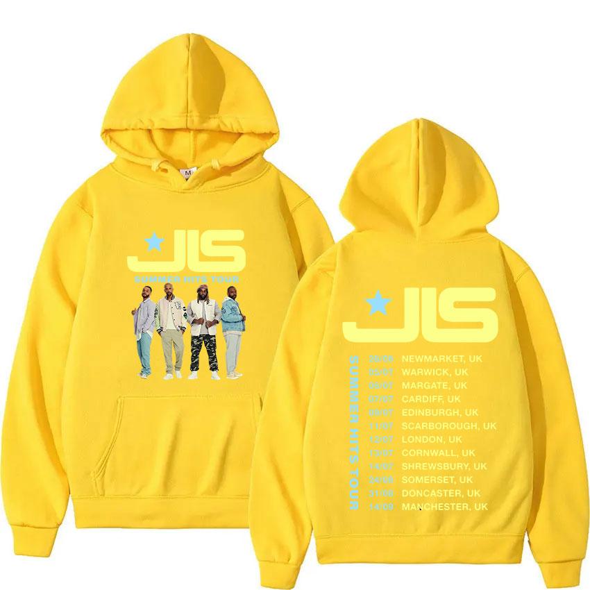 Rock Band JLS Winter Hits Tour  Fans Gift Hoody Men's Y2K Vintage Oversized Long Sleeve Sweatshirt Hip Hop Gothic Streetwear
