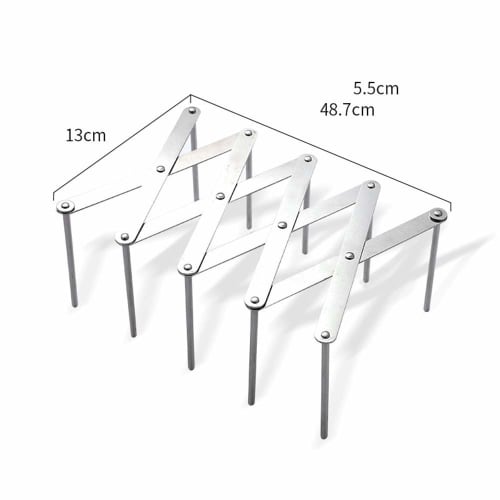 Miao's Studio Miaoinchs Studio Lid Storage, Under-Sink Extendable Pot Lid & Pan Stand, Dish Storage, Dish Drainer, for Dish Racks (1 piece)