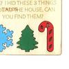 2 Pcs Hide And Seek Set Christmas Wooden Family Game Toy Interactive Xmas Hide And Seek Blocks for Home Festival Party Games
