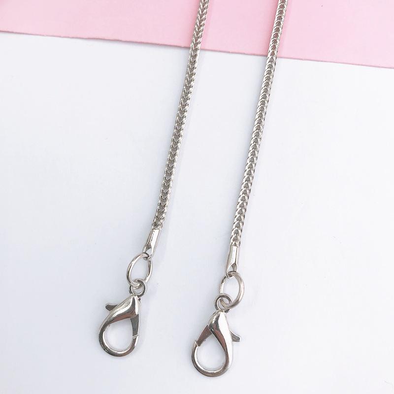 Metalowy łańcuszek do telefonu crossbody odporny na upadki z klipsem i smyczą 125 cm