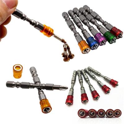 5Pcs Magnetic Screwdriver Bit Drill Cross-head PH2 Magnetic Screwdriver Bits 1/4 Inch Hex Shank Drywall Electric Screwdriver Too