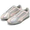 Puma Bella V2 Cuir Argent Jas Fleur Baskets Unisexe Gris Clair 404043-03