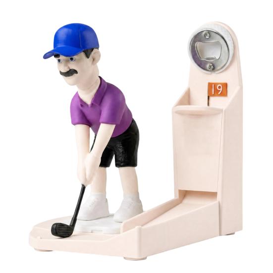 Golf Swing Beer Buddy, Golfer Beer Bottle Opener, Golf Themed Fun Bottle Opener for Parties Man Cave Home Bar