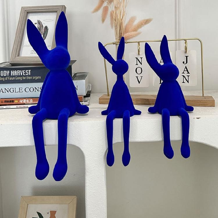 Plush Flocked Animal Figurine Animal Display Realistic Home Decors Figurine Animal Figure Animal  Statue for Kids