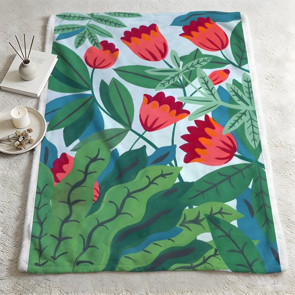 artist AAgathe Singerr Throw Warm Soft Flannel Blanket Multiuse for Sofa Bed Camping Travel Nap