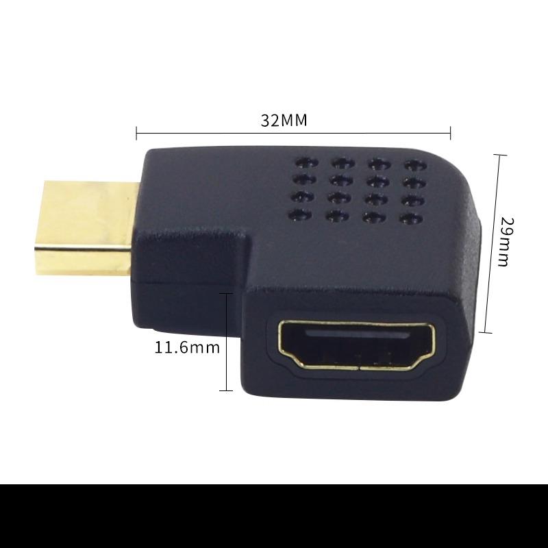 HDMI Adapter Right-angle/elbow 90-degree and 270-degree Female-to-female and Male-to-male High-definition Adapters