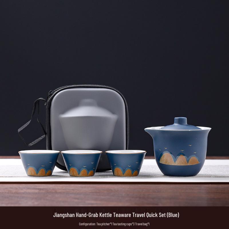 Elegant Travel Tea Set: Business Opening Souvenir