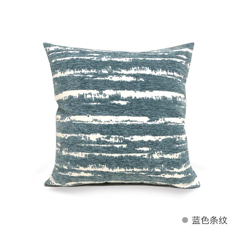 45X45Cm Abstract Green Throw Pillow Cover Nordic Stripe Stamping Waist Cushion Cover Decor Home Decorative Pillowcase New