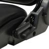 Forklift and Tractor Seat with Adjustable Backrest Black