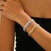 Stainless Steel Romantic Hollow Weave Open Bangle Bracelet for Women