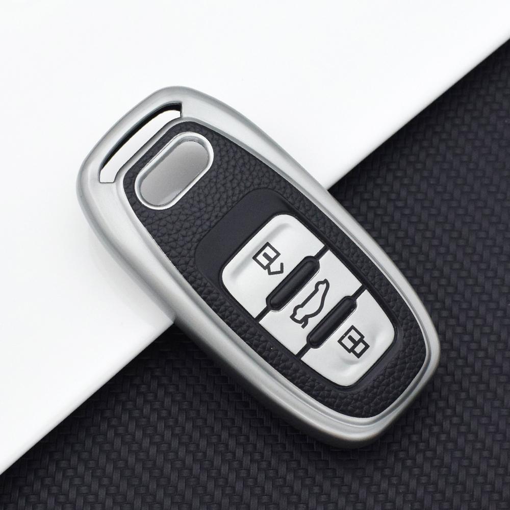 TPU Car Key Case Cover for A1 A3 A4 A5 A6 A7 A8 Quattro Q3 Q5 Q7 S4 S5 S6 S7 S8 R8 TT Key Shell Protection Accessories