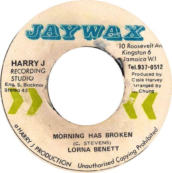 

7inch Record LORNA BENNETT THE N.GS Morning Has Broken Version Roots NONE Jaywax 1972 Jamaica Reggae Ska Dub Used