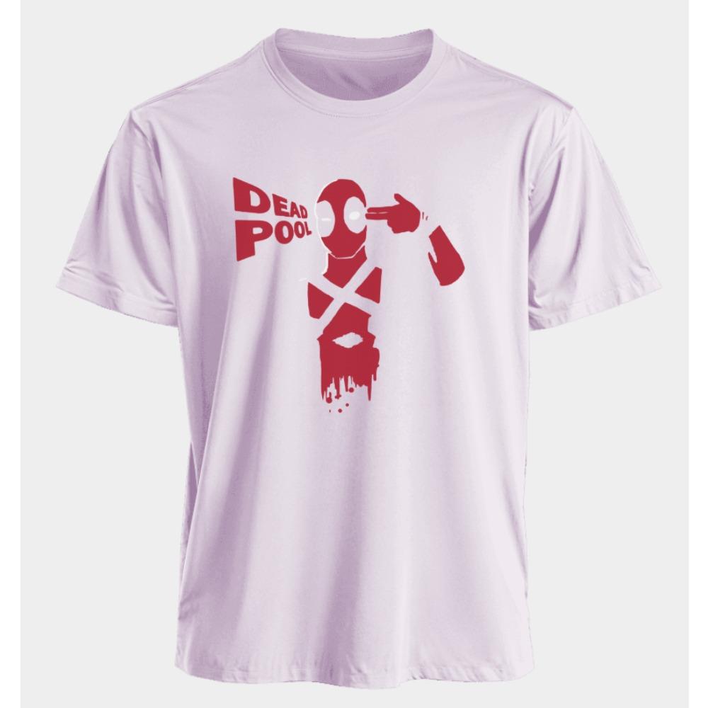 Men's and Women's T-shirts Deadpool Summer American Spring and Autumn New Classic Oversized Sporty Style Short-sleeved