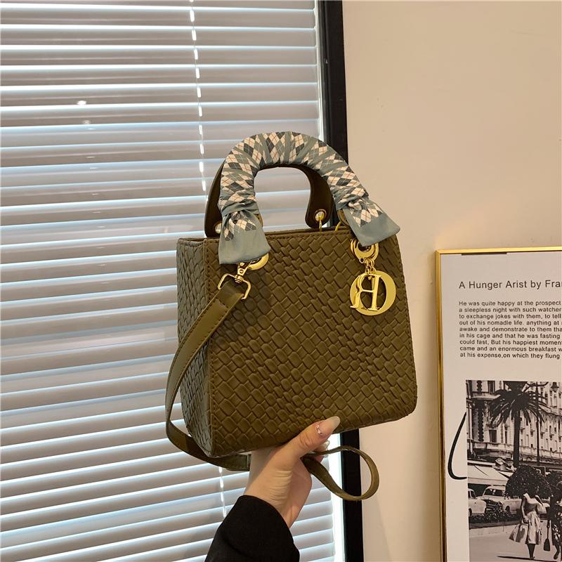 HandbagWomen Marke Luxus Totes Hohe Qualität Mode Klassische Gesteppte Quadratische Griff Tasche Frauen Umhängetaschen Schulter Taschen