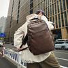 Student Bag Soft Leather Men's Business Backpack Large Capacity Computer Backpack