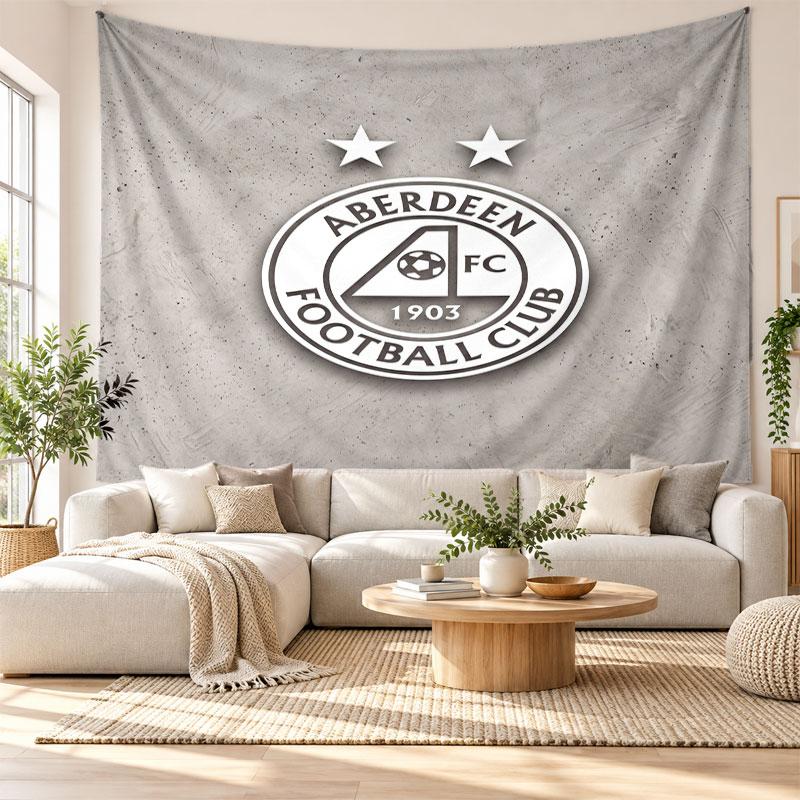 Aberdeen FC Wall Tapestry, Soft Fabric Wall Hanging, Decorative Backdrop For Bedroom Home Wall Art