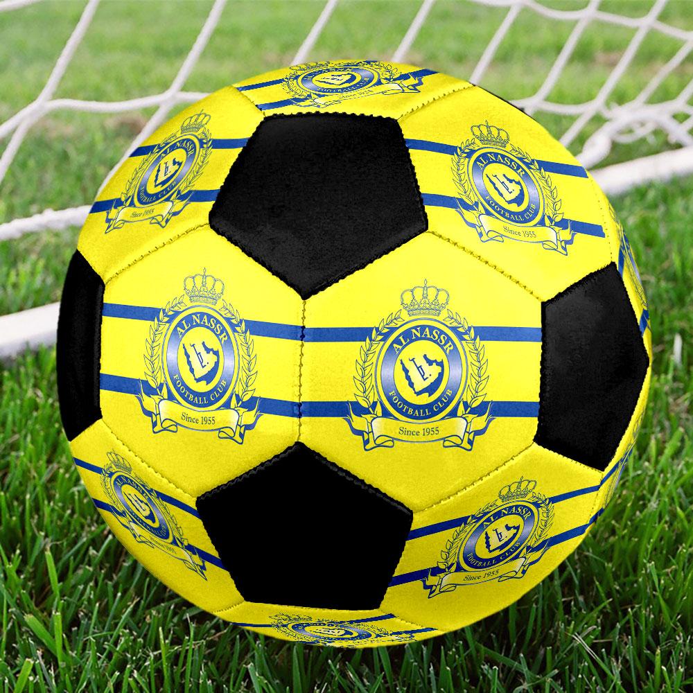 1 pz Pallone da Calcio Al-Nassr Misura 5 Pallone da Calcetto Indoor alla Moda Colorato Gioco per il Cortile - Ottimo Regalo per gli Appassionati di Sport HE26