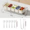 Divided Serving Tray with Lid Food Storage Container Snack Box 5 Compartment Snack Container Kitchen Fruit Storage Container New