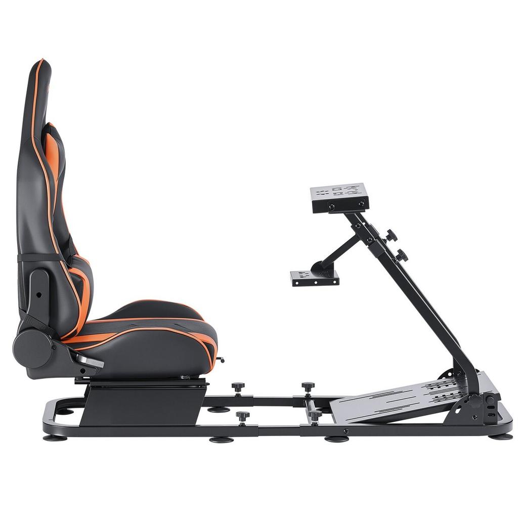 Racing Wheel Stand, Heavy-Duty Simulator Cockpit Steering Stand with Dual-Rail Dual-Arm, Fit Logitech G25,G27,G29,G920,G923, Thrustmaster T300RS,TX