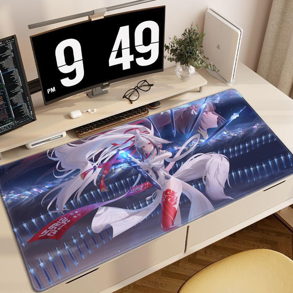Ye Shunguang Mauspade Neu Zenless Zone Zero Anime Mädchen Spiel PC Zubehör Rutschfestes Mauspade XXL ZZZ Büro Tastatur Schreibtischmatte