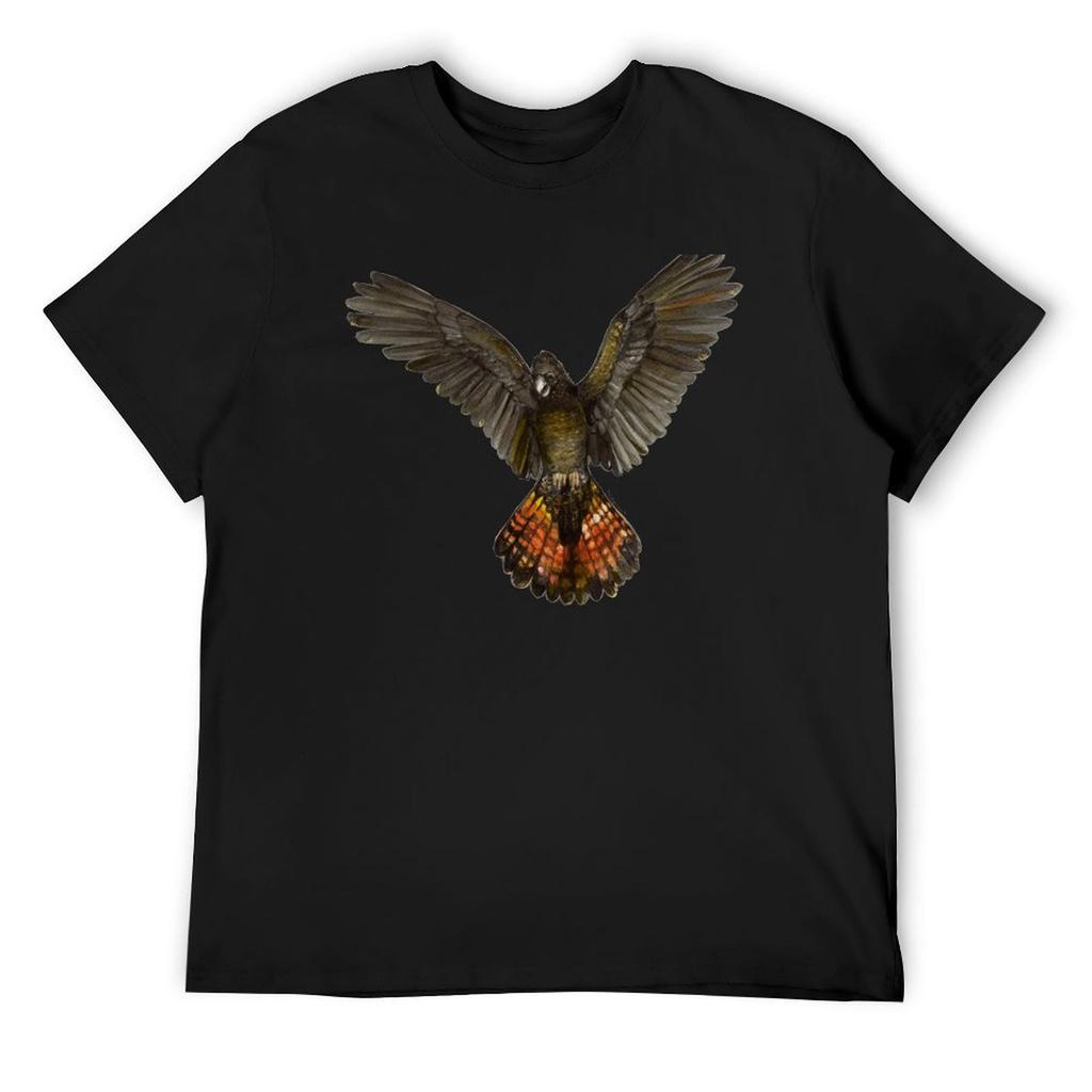 Forest Red-tailed Black Cockatoo (Karrak) T-Shirt anime figures man clothes plus size tops men clothing