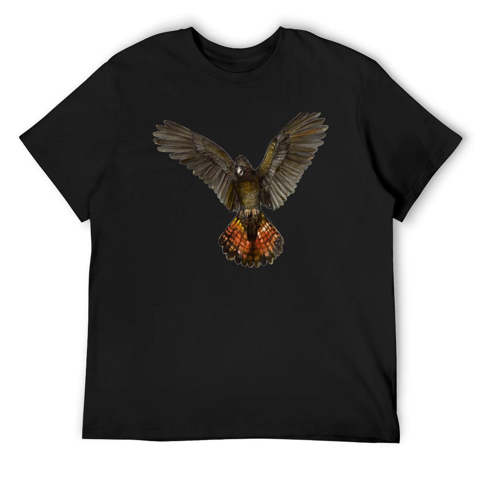

Forest Red-tailed Black Cockatoo (Karrak) T-Shirt anime figures man clothes plus size tops men clothing 4XL