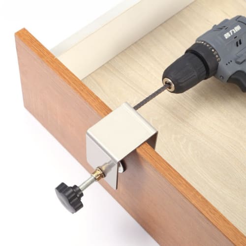 C-clamps [Set of 4 or 2, Black or Silver] DIY Desk Bracket Clamps, Reinforced Metal Fittings, Kitchen, Bathroom, Bedroom, Shelf Brackets, Wall Mountin