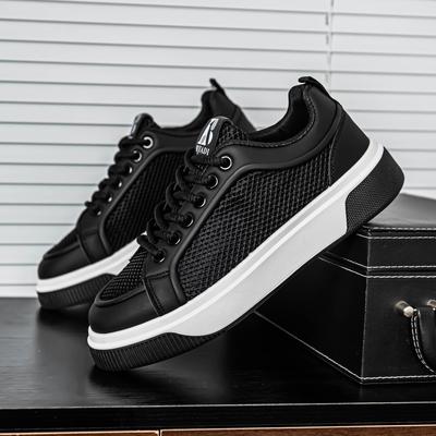 Men's Casual Sports Shoes Spring Summer Breathable Mesh Chunky Shoes Trend Comfortable Lightweight Versatile Platform Sneakers
