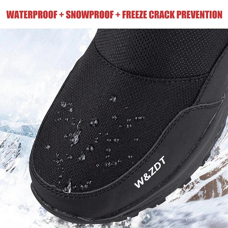 Herrenstiefel Winterschuhe Herren Schneestiefel Wasserdicht Rutschfest Dickes Fell Winterstiefel Für -40 Grad Reißverschluss Plateaustiefel Größe 40