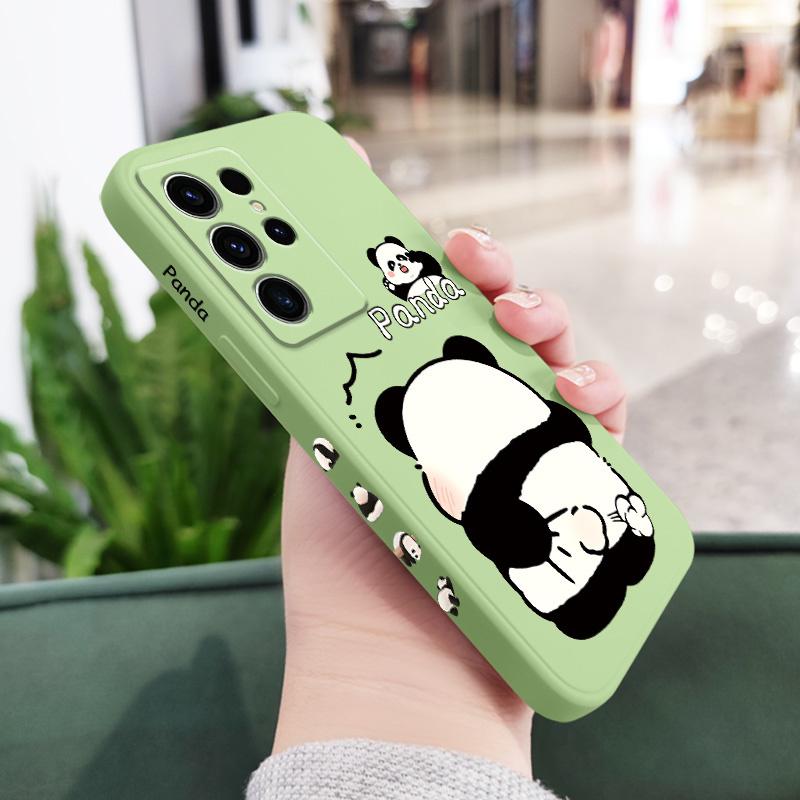 Tickle Panda Phone Case For Samsung Galaxy S26 Plus Ultra Silicone Cover